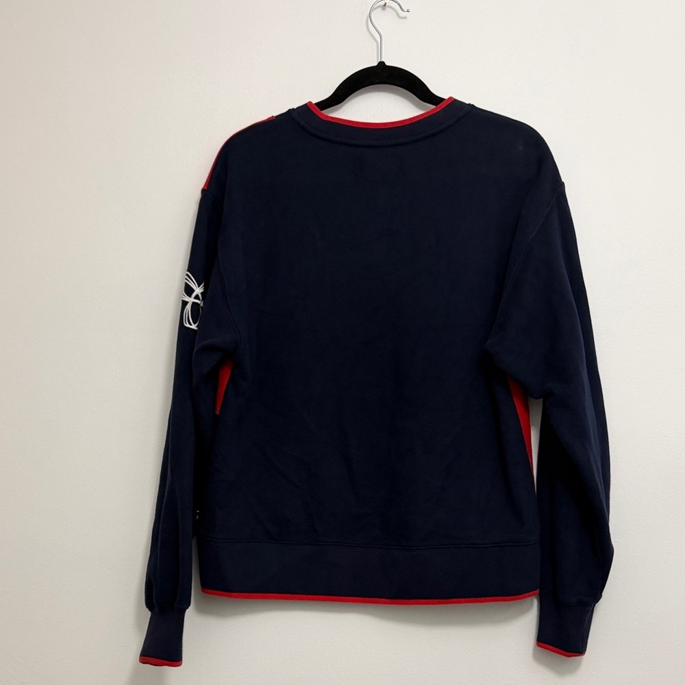 TNA Women's Red and Navy Sweatshirt - Picture 7 of 8